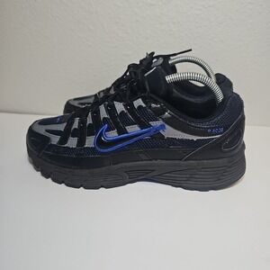 Nike P-6000 Black & Blue GS Kids 7Y  Womens 8.5 Trainer Sneaker IB7689-001